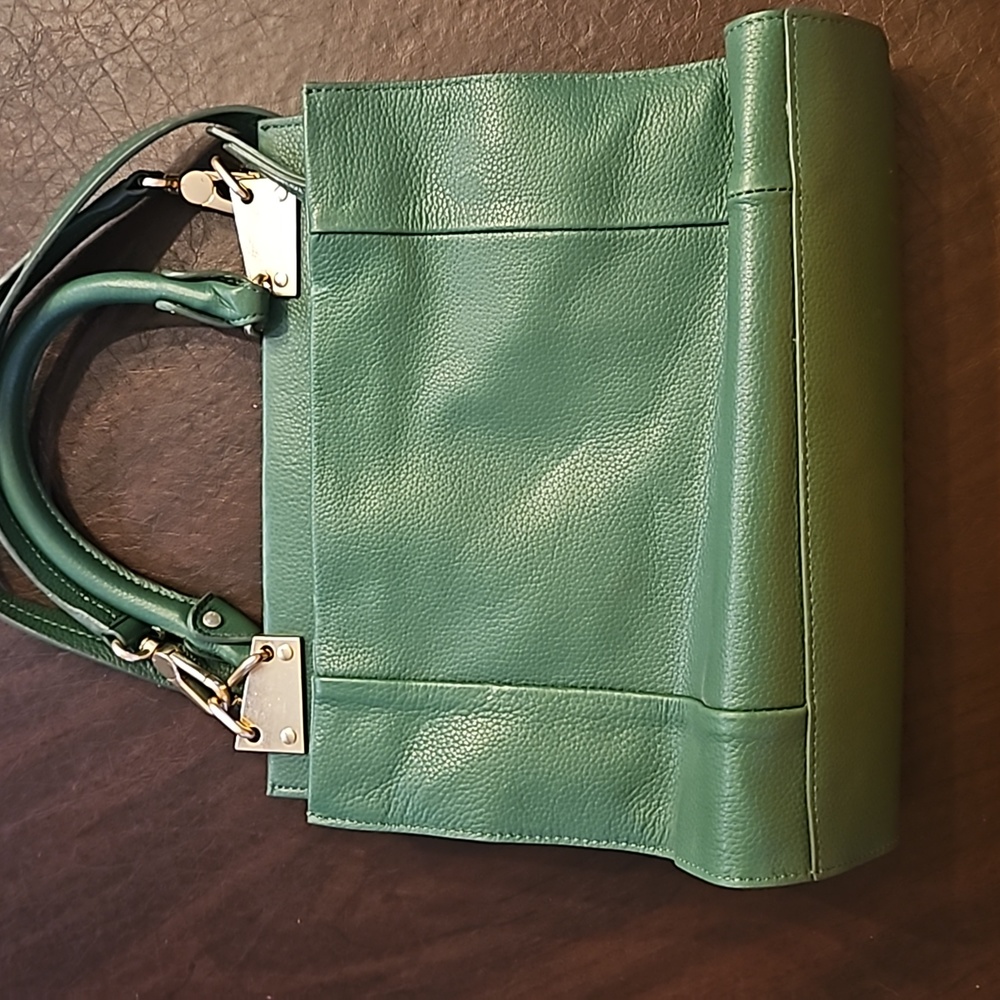 Foley + Corinna Dione Leather Satchel Crossbody Bag, Green